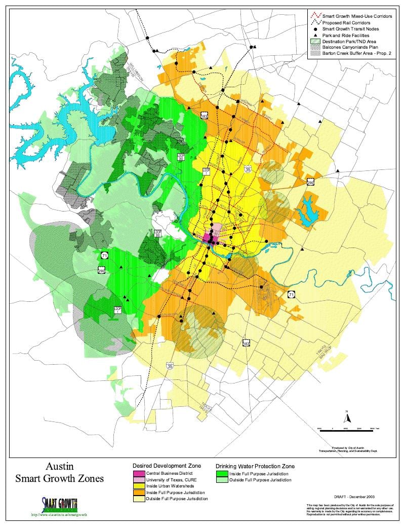 Austin sviluppo mappa